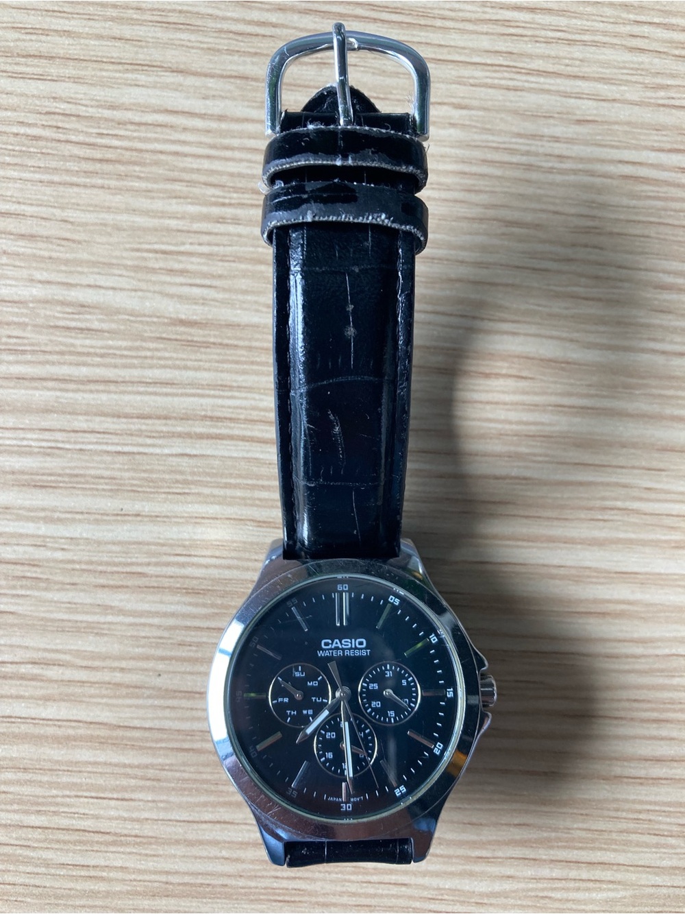 Casio Black Men's Dress Watch with Silver Case - Picture 4 of 4